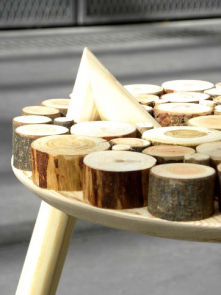 recycled wood table