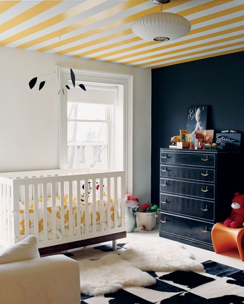 yellow ceiling