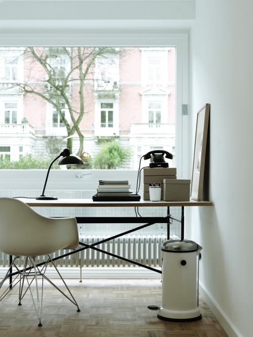 white home office