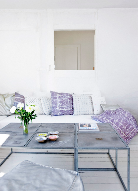 violet pillows