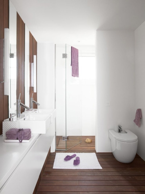 purple bathroom