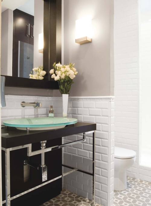 white tiles