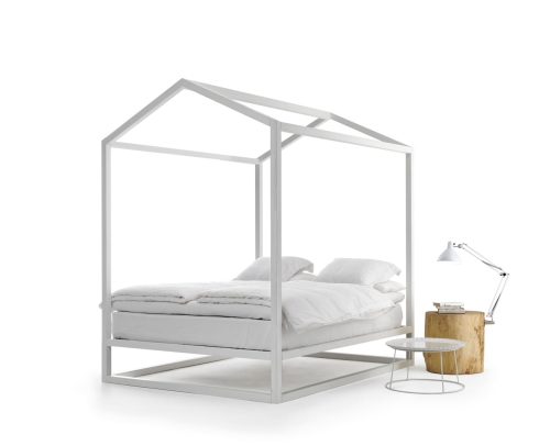 framed bed