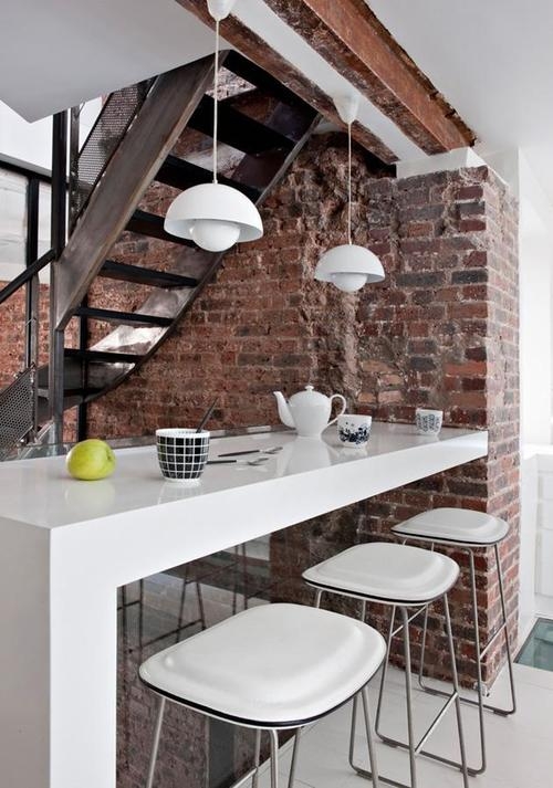 kitchen with a bar