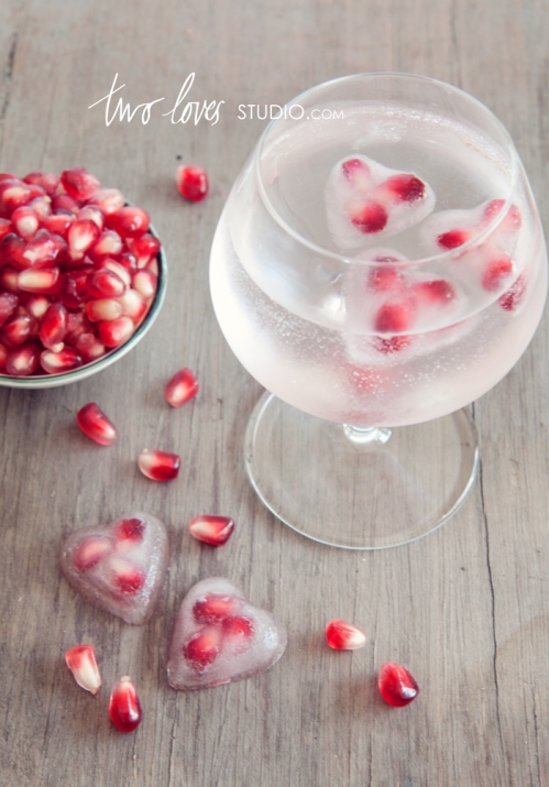 heart shape ice cubes