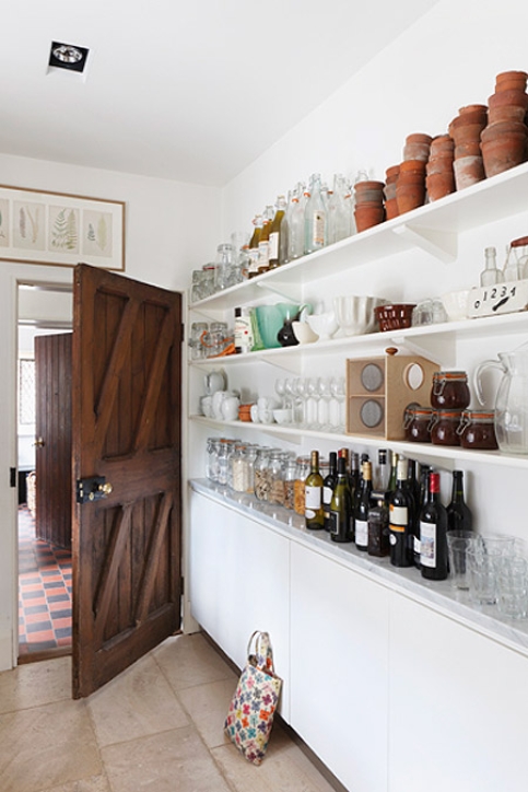 organized shelves