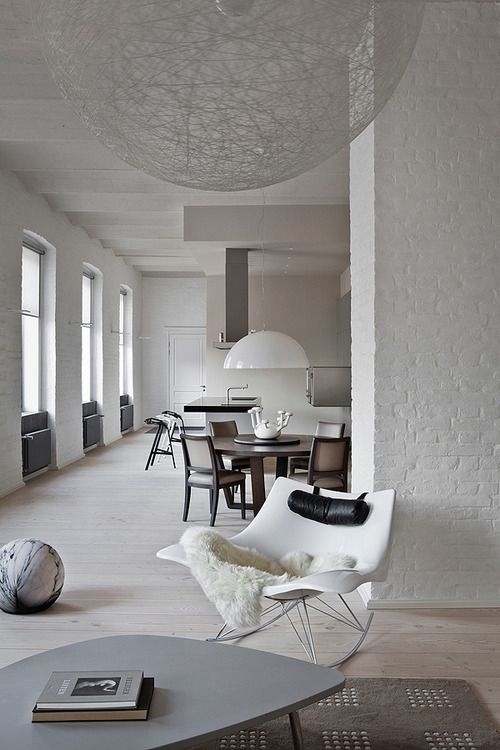 white interior
