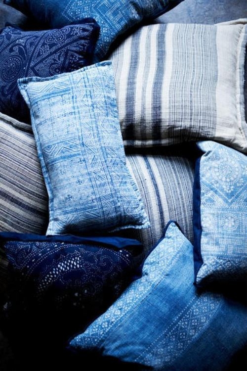 blue pillows