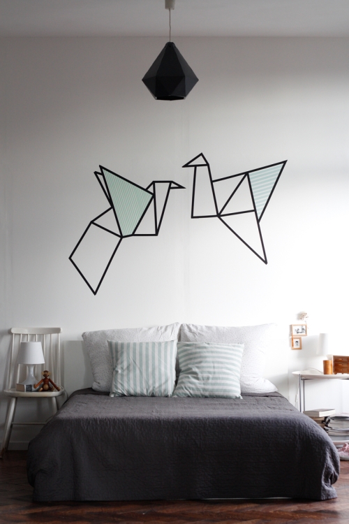 washi tape bedroom