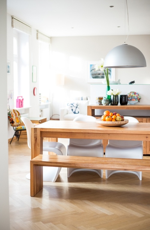 light wooden floor