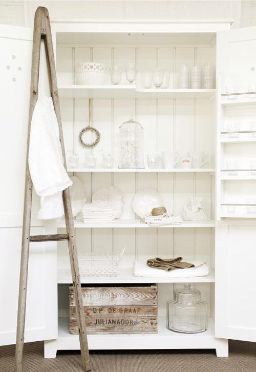 white cabinet