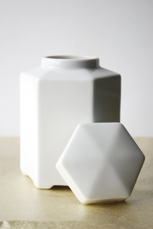 hexagon vase