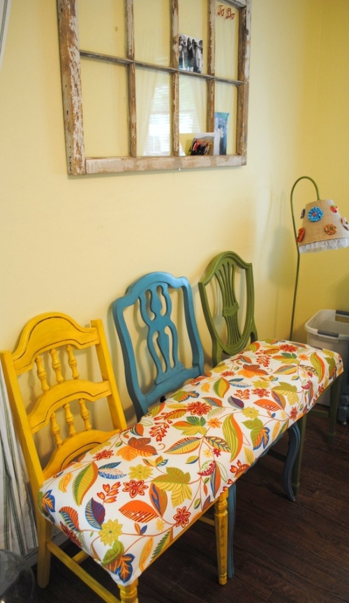 hand made chair-bench