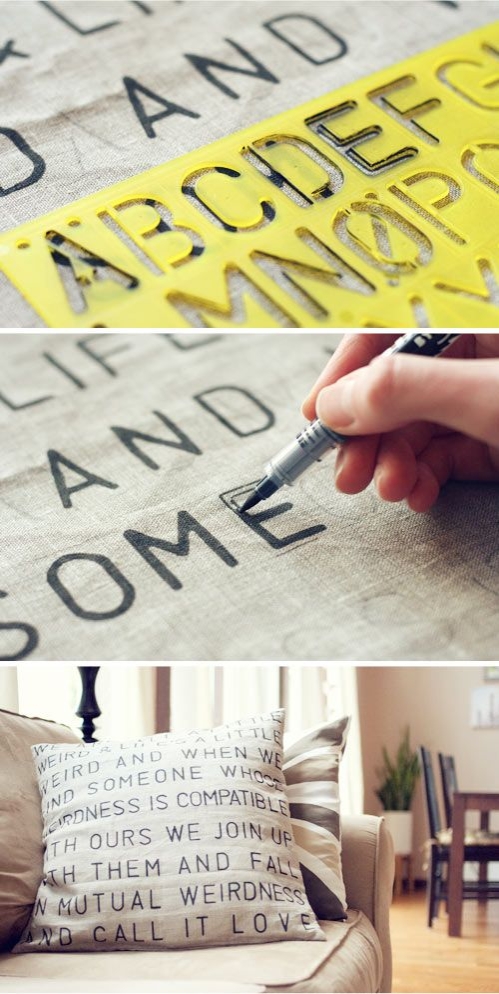 DIY pillow