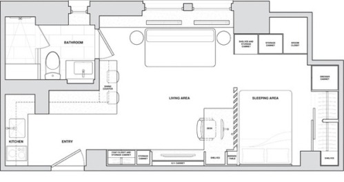 small flat plan