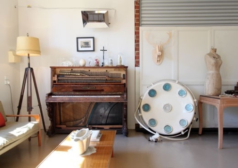 Interior with piano