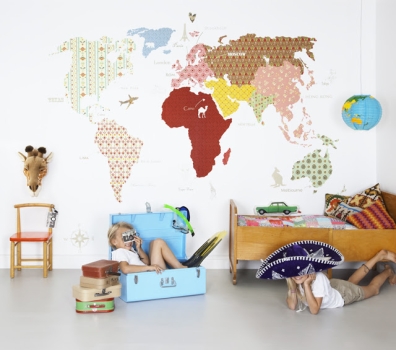 map on the wall
