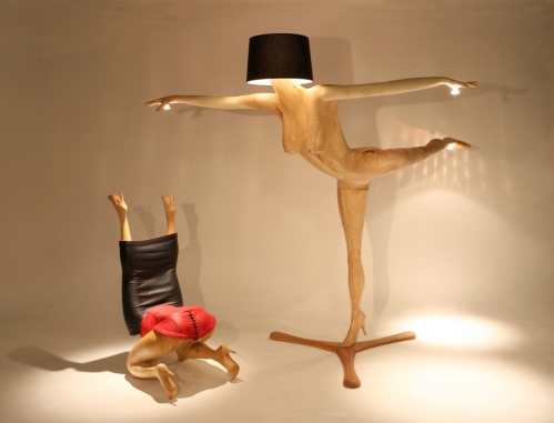woman shape lighting