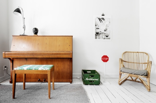 Pianinas interjere