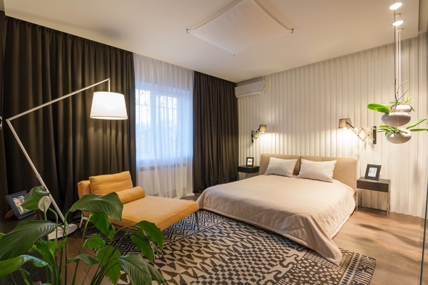 cosy modern bedroom