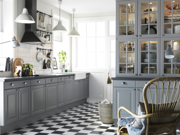 cosy kitchen in grey