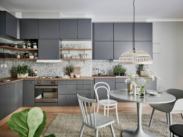 grey kitchen furniture