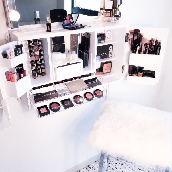 wall hung cosmetic vanity