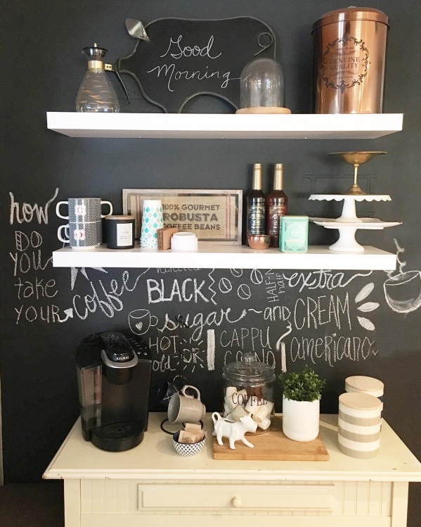 coffee station at home