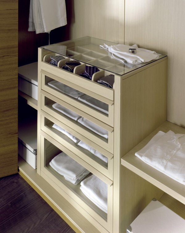 drawers in wardrobe