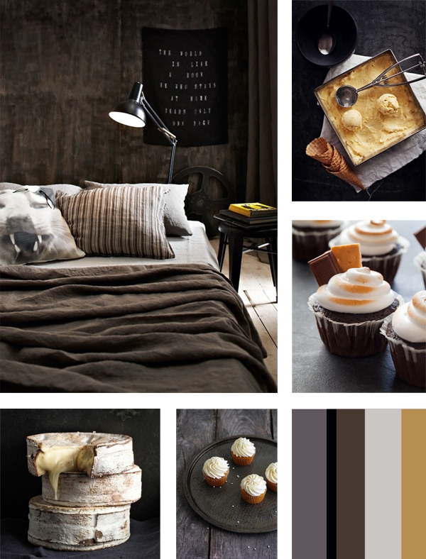 Brown mood board