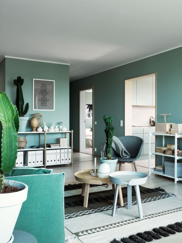 green interior