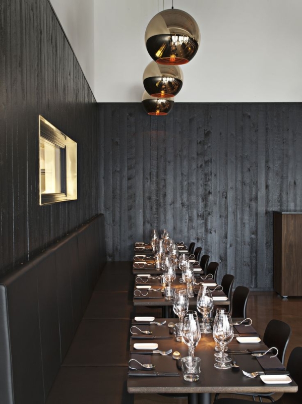 copper shade black walls