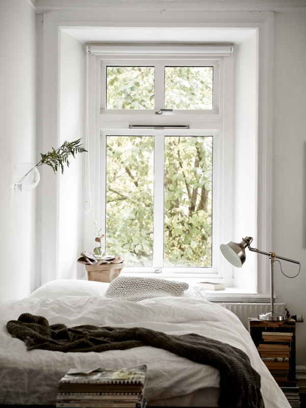 window over the bed