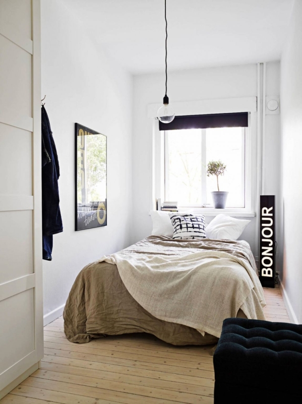 bed under the window