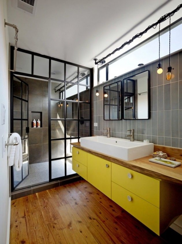 industric style bathroom