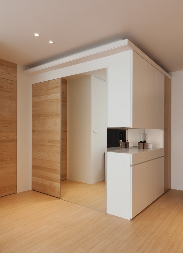 frameless door and mirror