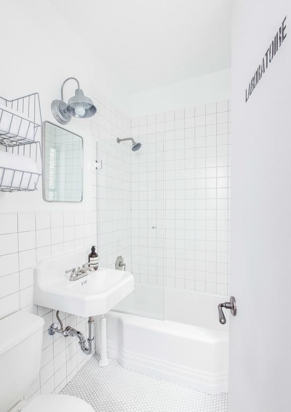 white bathroom
