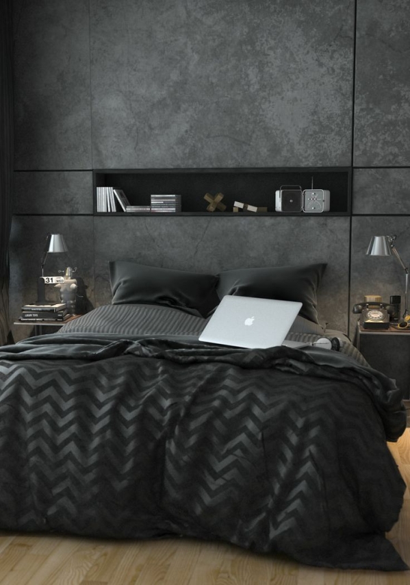 black bedroom
