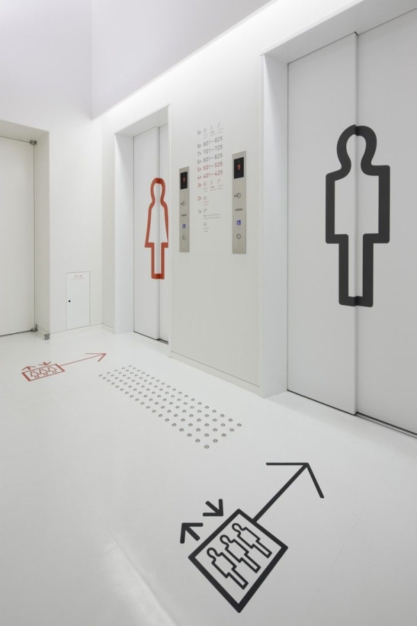 elevator signs graphic