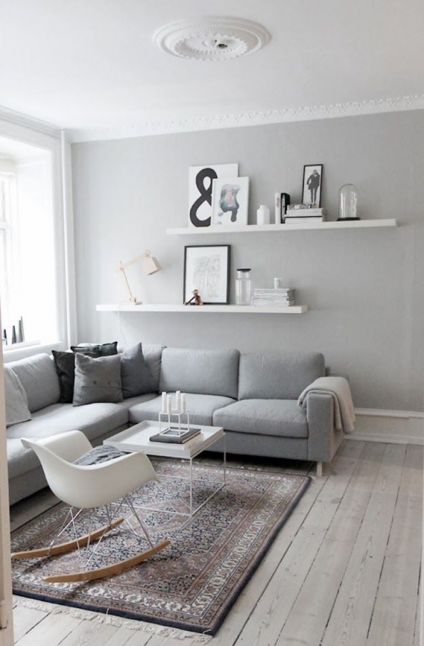 scandinavian style living room