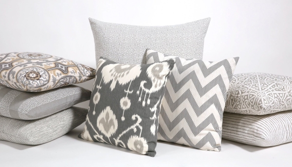 grey pillows