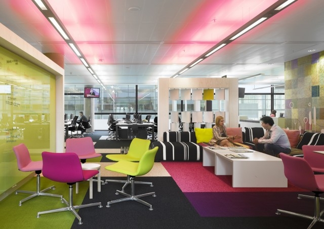 colorful office interior