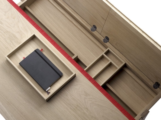 table with hidden sections