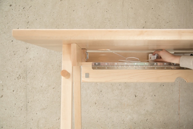 table with electricity