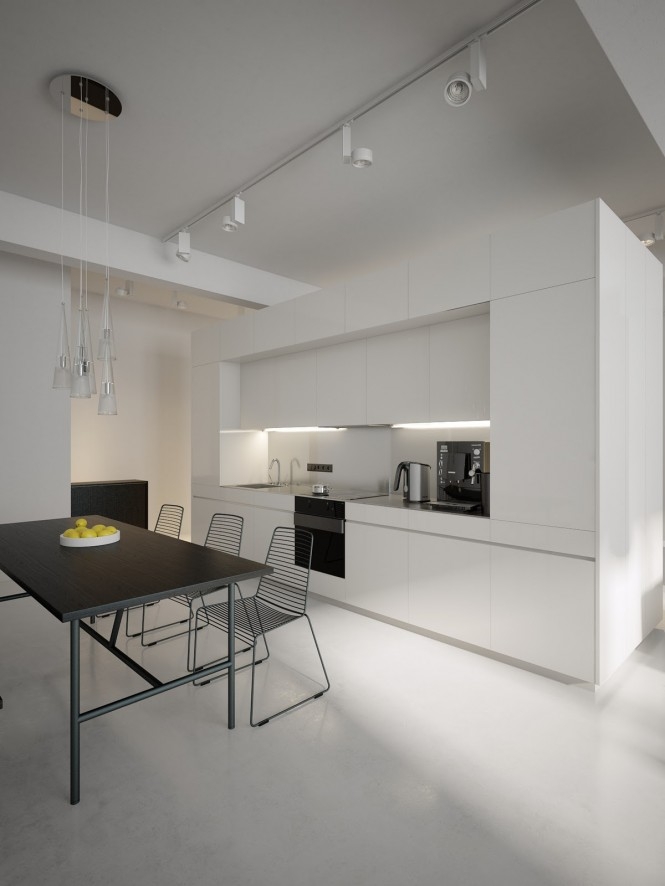 modern white kitchen