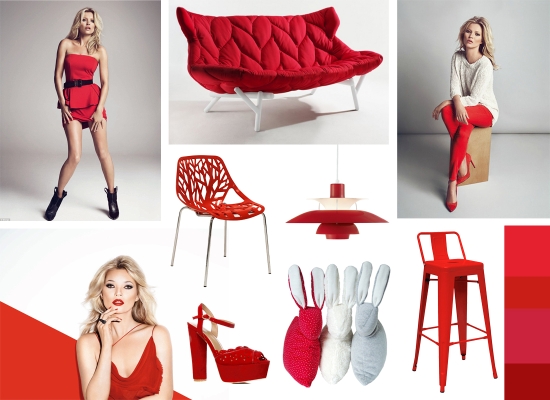 mood board red