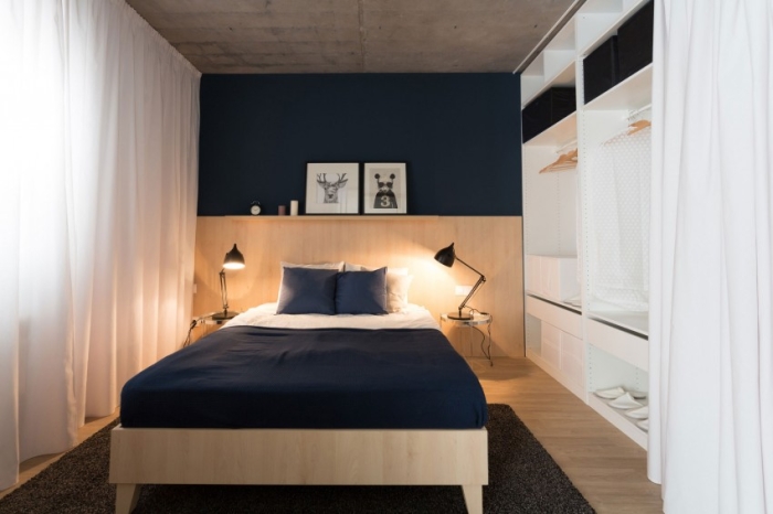 wooden bed headboard
