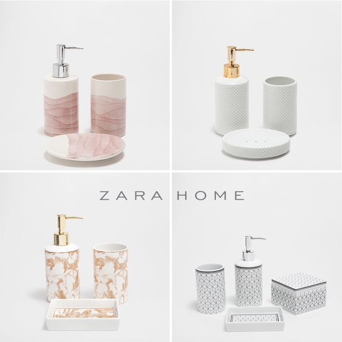 zara home vonios aksesuarai