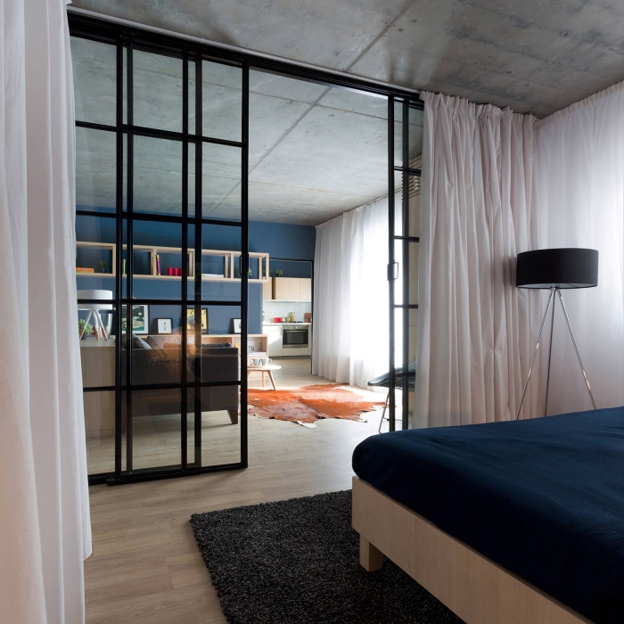 glass door
