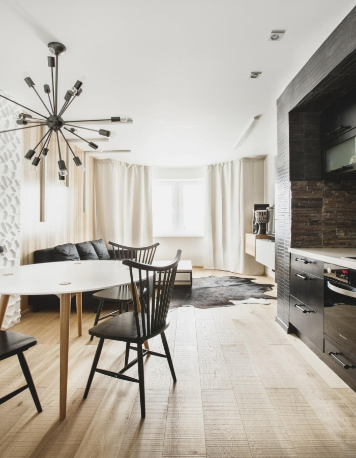 sputnik chandelier black